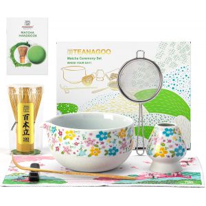 Set De C&eacute;r&eacute;monie Matcha 7 Pi&egrave;ces Avec Bol Et Fouet - Neuf