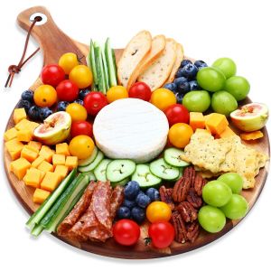 Planche &Agrave; D&eacute;couper Ronde En Bois D&iquest;Acacia 12''&iquest;16 - Neuf