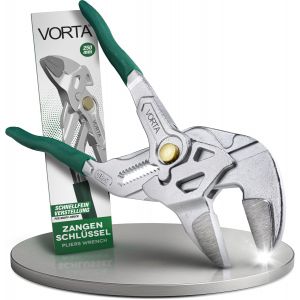 &reg; Cl&eacute; &agrave; pince 250 mm | Pince multiprise avec r&eacute;glage rapide et pr&eacute;cis par simple pression d&iquest;un bouton | Pince pour tuyaux d&iquest;eau avec poign&eacute;es antid&eacute;rapantes pour un effet de levier optimal - Neuf