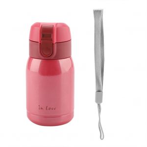Hjlian Bouteille Isotherme En Acier Inoxydable De 200 Ml, Ideale Pour Le Bureau Ou Les Voyages (Rouge) - Neuf