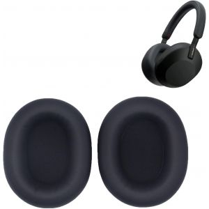 KAL-Paire De Coussinets D'Oreille De Rechange En Cuir Protéiné Et Mousse À Mémoire De Forme Pour Casque Stéréo Sony Wh 1000Xm5 Noir - Neuf