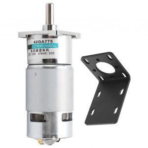 XYONG Moteur a engrenages CC, petit, faible vitesse, sens horaire, antihoraire, support a aimant permanent, commande sportive, 12 V, XD42GA755 (300 tr/min) - Neuf