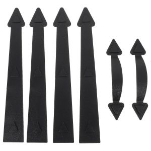 Kit de charni&egrave;res et poign&eacute;es d&eacute;coratives magn&eacute;tiques pour portes de garage - Neuf