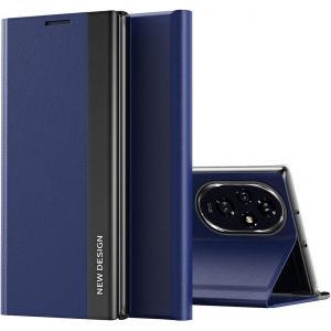 Kal-Pour Honor 200 Pro, Ultra Fine, À Rabat Droit, Magnétique En Cuir, Anti-Choc, En Tpu Pour Honor 200 Pro-Bleu Foncé - Neuf