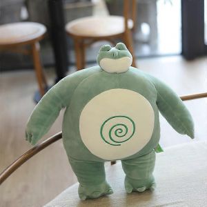 Coussin en peluche a petite tete, petit ours en peluche, gros corps muscle, raton laveur, grenouille, elephant, petit ami, coussin de chaise, anniversaire - Neuf