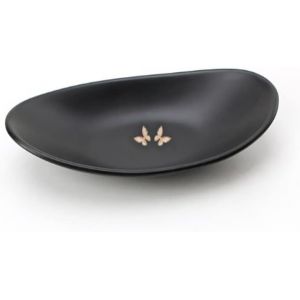 Tianyi-Plateau À Bijoux Anneau Noir Plateau Organisateur Plateau, Commode Décor Clé Plat Bijoux Bol Décoratif Plat Ovale - Neuf