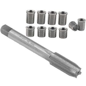 Kit de réparation de filetage,kit de réparation de robinet M10x1.0 et M12x1.0,kit de quincaillerie de réparation de filetage automatique en acier inoxydable 11pcs - Neuf