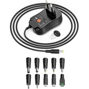 Alimentation Universelle 34W 5V 2A 1A Adaptateur Secteur USB 100-240v 50-60hz DC 3V 4.5V 5V 6V 7.5V 9V 12V 1A 2A avec 10 Prises DC Alimentation &agrave; d&eacute;coupage pour appareils &eacute;lectrom&eacute;nagers - Neuf