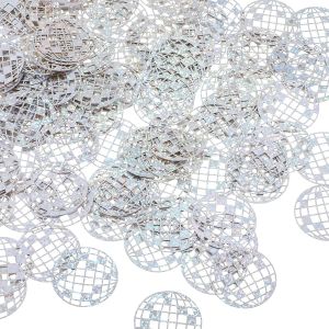 MEVRONISSHOP-Lot de 200 confettis de table disco scintillants, confettis de table boule disco, d&eacute;coration de f&ecirc;te disco pour ann&eacute;es 70 et 80, fian&ccedil;ailles hippie, f&ecirc;te d'anniversaire, cadeaux, accesso - Neuf