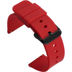 Kal-Silicone 14mm 16mm 18mm Bracelet De Montre En Silicone, Dégagement Rapide Replacement Bande - Neuf