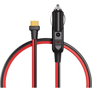 AFERIY C&acirc;ble de Charge Voiture Allume-cigare vers XT60, 1 M&egrave;tre, pour G&eacute;n&eacute;rateurs Electriques Portables, 1M - Neuf