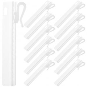 25pcs Crochet de tringle &agrave; rideau en plastique Rideau r&eacute;glable Ruban Clip Crochet Crochet Crochet Suspendu - Neuf