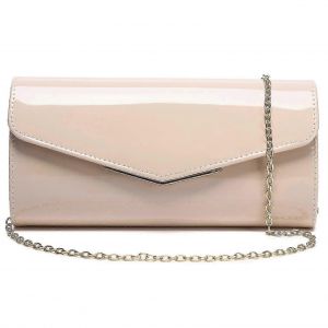 Enveloppe en cuir verni embrayage Womens Evening sac à main élégant sac à bandoulière sac à main pour Noël mariage bal - Neuf