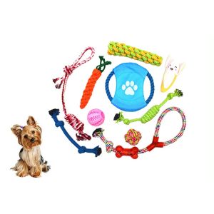 Ensemble De 10 Jouets &Agrave; M&acirc;cher Pour Chien Et Soins Dentaires - Neuf