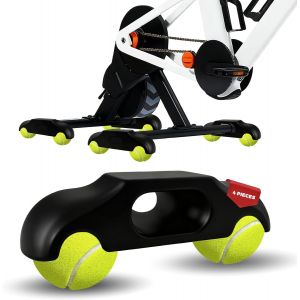 Ulteronixshop-4 Plaques &Agrave; Bascule Avec 8 Balles De Tennis, Adaptateurs De Pieds Pour Entra&icirc;neurs De V&eacute;lo, Adaptateurs De Pieds &Agrave; Bascule Pour V&eacute;lo D'int&eacute;rieur, Accessoires Pour Wahoo Kickr Core 2 - Neuf