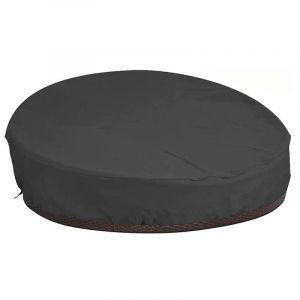 Auvent Rond Imperm&eacute;able D'ext&eacute;rieur Pour Lit, Canap&eacute; Et Mobilier De Jardin - Noir, 228 Cm - Neuf