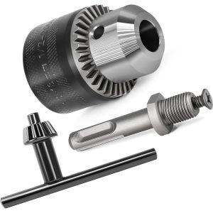 Mandrin adaptateur SDS-Plus 1,5-13 mm 1/2-20 UNF avec clé - Neuf