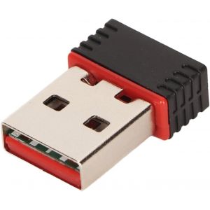 Mini Dongle WiFi 2,4 GHz pour PC/Ordinateur Portable/Ordinateur de Bureau, Adaptateur Réseau sans Fil USB Haute Vitesse avec Antenne Intégrée, Mode AP, Taux de Transmission de - Neuf
