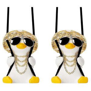 Canard Balan&ccedil;oire Mignon,Pendentif De Voiture Pour Dames Et Hommes Accessoires De Voiture - Neuf