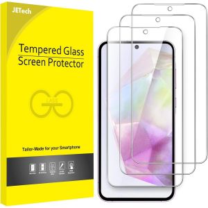 JGD-Protection D'&eacute;cran pour Samsung Galaxy A35 5G 6,6 Pouces, 9H Film de Verre Tremp&eacute;, Anti-Rayures, HD Transparent, Lot de 3 - Neuf