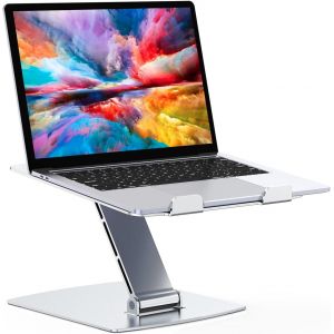 Ulteronixshop-Support Ordinateur Portable Pliable, Support PC Portable Aluminium Ergonomique, Laptop Stand Compatible avec MacBook Air Pro, XPS et Plus d'Ordinateurs Portables 10-16 Pouces - Neuf