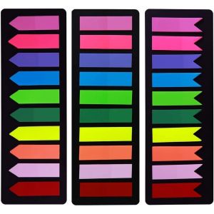 Eryi-720 Pièces Marqueur De Page Feuillets, Onglets Séparateur Guides D'index, Adhesives Notes Repositionnables [3 Motifs, 10 Couleurs] Écriture, Marqueurs Adhésifs - Neuf