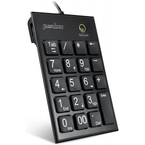 ERYI-Peripad-202H Pavé Numérique Pour Pc - 2 Hubs - Touche Tab - Usb - Noir - Neuf