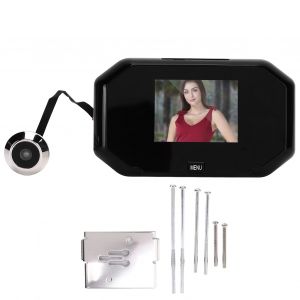 Visionneuse de porte numerique intelligente 720p 3 pouces, boucle automatique, systeme de securite domestique antivol etanche IP55 - Neuf