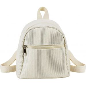 RFCBC-Sac à dos en velours côtelé pour filles et femmes - Petit sac à dos avec bretelles réglables - Petit sac à dos élégant pour les déplacements, le shopping, les voyages - Neuf