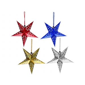 Lot de 8 lanternes &eacute;toiles en papier 3D pour la d&eacute;coration de No&euml;l et de f&ecirc;tes - Neuf