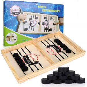 ERYI-Fast Sling Puck Game, Jeu De Société Rapide Slingpuck, Catapult Board Game, Jeu De Palet À Fronde Rapide, Convient Pour L'Interaction Parent-Enfant, Pour Deux Joueurs (A) - Neuf