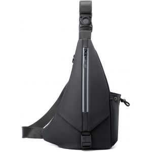 (Noir) Petit Sac Bandoulière Antivol, Sac À Dos Banane, Sac De Poche Personnel Pour Voyage, Randonnée, Sport - Neuf