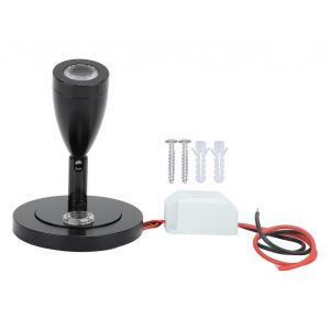 Lampe de chevet LED RV haute luminosité DC12 à 24V Économie d'énergie alliage d'aluminium Lampe de lecture à commande tactile Noir - Neuf