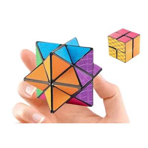 Cube infini anti-stress et de concentration - Lot de 2 - Neuf