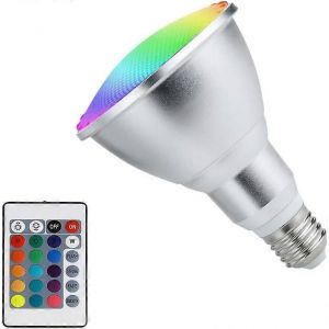 Projecteur Led Rvb Extérieur,Ampoule À Changement De Couleur,Projecteur Étanche Avec Télécommande Pour La Décoration De Fête À La Maison - Neuf