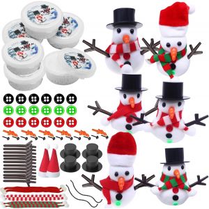 Kit De Bricolage De Bonhomme De Neige En P&acirc;te &Agrave; Modeler Pour Bricolage De No&euml;lcadeaux De Bonhomme De Neigebricolages De No&euml;l Pour Enfantsp&acirc;te &Agrave; Modeler De No&euml;l Pour Enfantsbricolage En Argile - Neuf