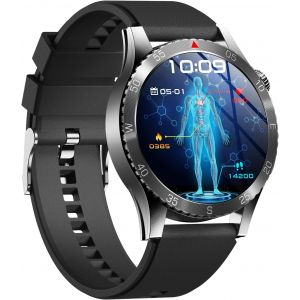 Yupeng Nou Montre Connectée ¿¿¿¿É¿¿¿/Ecg+Hrv/Imc/Acide Urique, 1,43"" Amoled Ronde Smartwatch Avec Fonction Téléphone, 24h Sommeil Monitor/Fréquence Cardiaque, Montre Sport Pour Android/Ios - Neuf