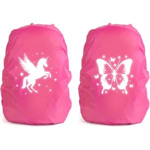 JGD-Housse Sac a Dos Impermeable R&eacute;fl&eacute;chissante 35L, Protection Sac &agrave; Dos, Protege Sac a Dos R&eacute;fl&eacute;chissante, Housse de Pluie R&eacute;utilisable pour Camping Randonn&eacute;e Voyage Cyclisme - Neuf