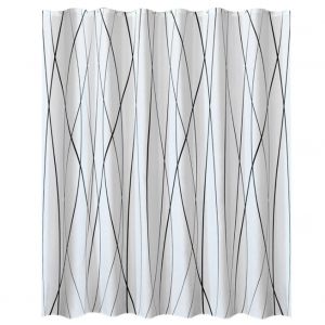 HJLIAN Rideau de douche en polyester a rayures florales, epais et impermeable (M 180 x 180 cm) - Neuf