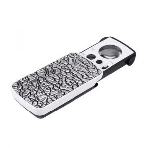 30x - 60x - 90x loupe optique bijoux loupe bijoutier loupe lumière LED (argent) -BOB - Neuf