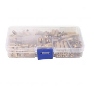 180pcs M4 en laiton entretoise entretoise pilier écrou vis mâle femelle pilier hexagonal ensemble - Neuf