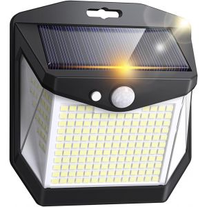 Lampe Solaire Exterieur Mouvement Détecteur: 248 Led Lampe Spot Solaire Extérieur Détecteur De Mouvement 3 Modes Exterieures Jardin Projecteur Solaires 270° Eclairage Pour Patio Garage Lot De 1 - Neuf