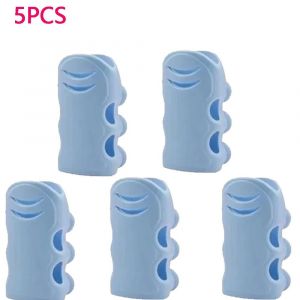 Support De Pomme De Douche En Plastique Et Silicone,Base &Agrave; Ventouse,Non Perfor&eacute;e,Pluie.Blue-5Pcs. - Neuf