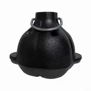 Fonte d'Ail r&ocirc;tissoire Mini Cocotte 14x14x12 cm Noir Cocotte avec Couvercle pour BARBECUE et Four &agrave; Utiliser - Neuf