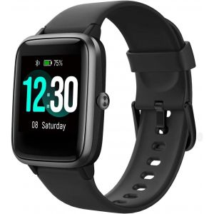 Montre Intelligente, Bracelet Intelligent Avec Écran Tactile Complet Ip68, Montre De Fitness Étanche Avec Moniteur De Fréquence Cardiaque, Contrôle De La Musique, Moniteur De Sommeil - Neuf