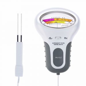 Testeur de pH de chlore 2 en 1, analyseur de qualité de l'eau de chlore, appareil de mesure CL2 - Neuf