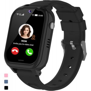 Chenquansarl-4g Montre Connectée Enfant 4g Gps Appel Vidéo Sos Podometre Marche Étanche Réveil Caméra Jeux Cartes D'apprentis Calculatrice Musique Traceur Gps Enfant Tracker Cadeaux- Fille Garcon - Neuf