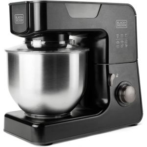 Bxkm1000E - Robot Patissier Multifonction 1000W, 8 Vitesses Réglables + Turbo, Bol De 5,2L, Couvercle Anti-Éclaboussures, Crochet Batteur, Crochet Pétrisseur Et Crochet Mélangeur - Neuf