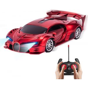 Voiture T&eacute;l&eacute;command&eacute;e Enfant,1/32 Voiture Telecommand&eacute; Enfant 3 Ans,Voiture Radiocommand&eacute;e Enfant,Voiture Telecommandee Avec Phare,Voiture De Course T&eacute;l&eacute;command&eacute;e Pour Enfants (Rouge) - Neuf