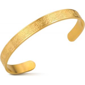 Eryi-Bracelet Ayatul Kursi Pour Femme Et Homme Cadeau Islamique Bracelets Musulmans Allah Coran Calligraphie Arabe Fleur De Lotus Bijoux Islamiques Pour L'aïd Et Le Ramadan - Neuf